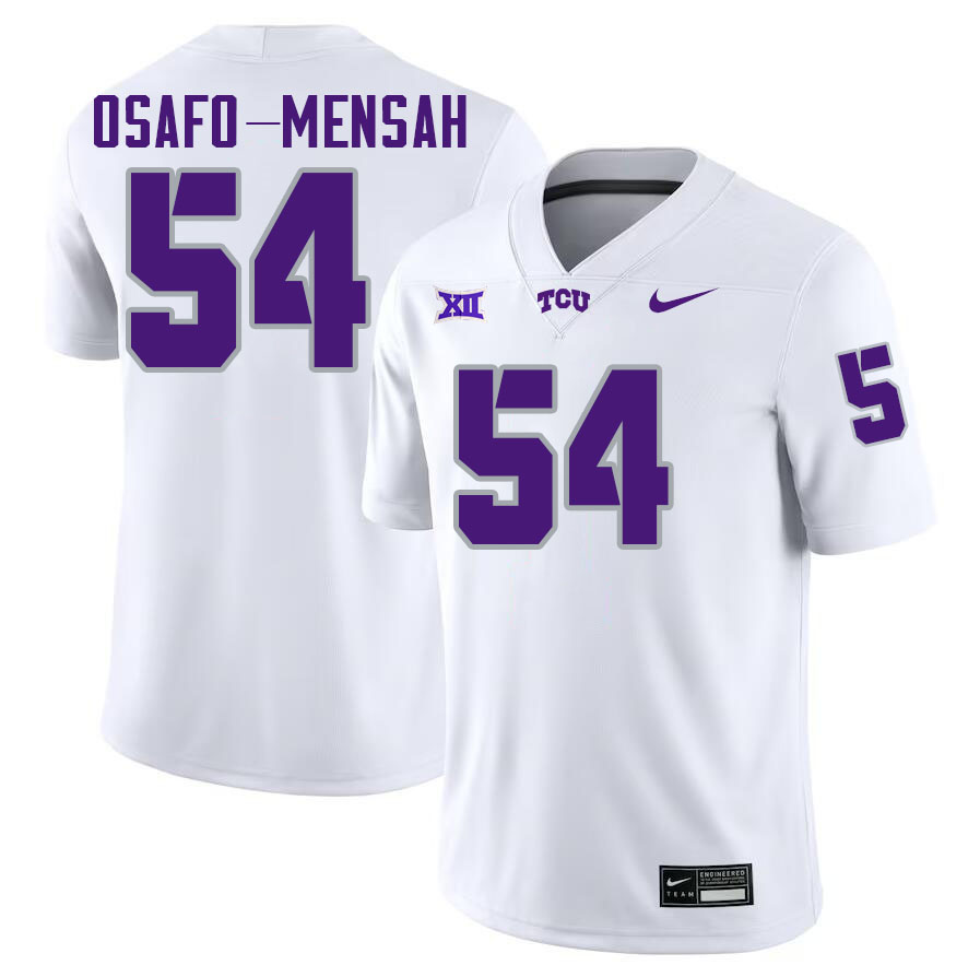 #54 NaNa Osafo-Mensah TCU Jersey,Texas Christian University Horned Frogs Football Jersey-White